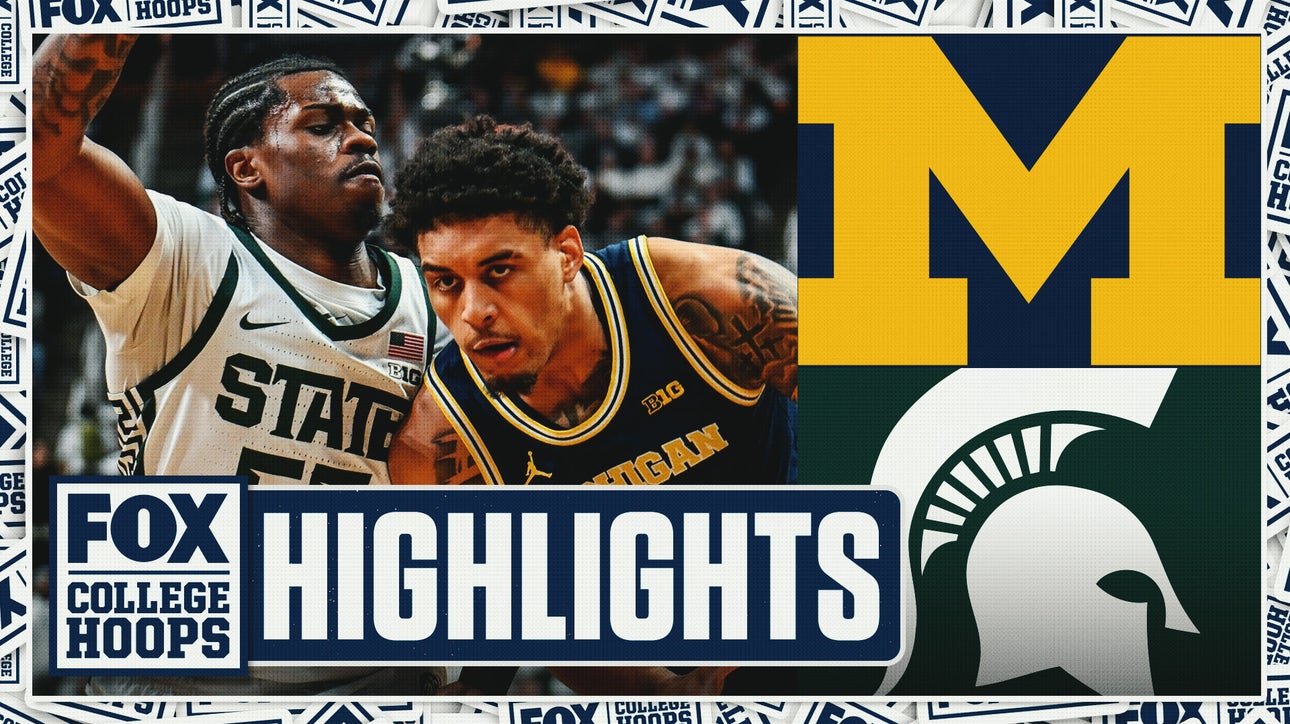 No. 3 Michigan Wolverines vs. No. 7 Michigan State Spartans Highlights 🏀 FOX College Hoops