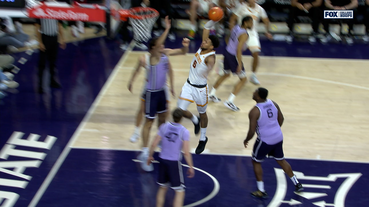 Iowa State’s Joshua Jefferson Drives Down the Lane and Slams it Home, Extending Lead vs. Kansas State