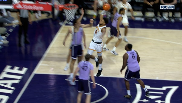 Iowa State’s Joshua Jefferson Drives Down the Lane and Slams it Home, Extending Lead vs. Kansas State