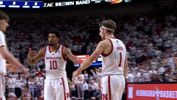 Nebraskas' Sam Hoiberg Cuts Through Defense for And-One Finish vs Illinois