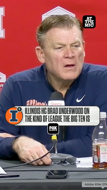 Illinois HC Brad Underwood believes the Big Ten is one of the most dominant leagues in CBB 🏀