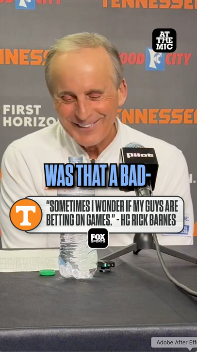 Tennessee HC Rick Barnes jokingly wonders if his players are betting on games 🤔