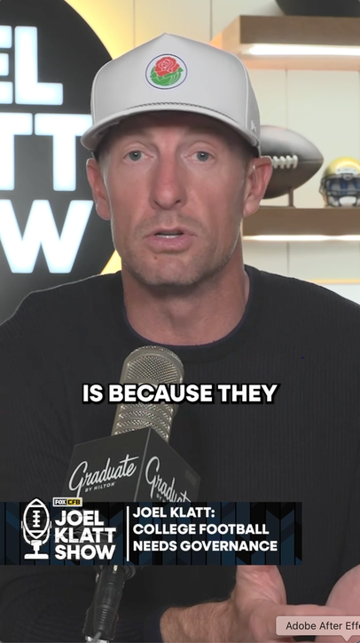 Joel Klatt on the fragility of the current state of college football and calls for governance 
