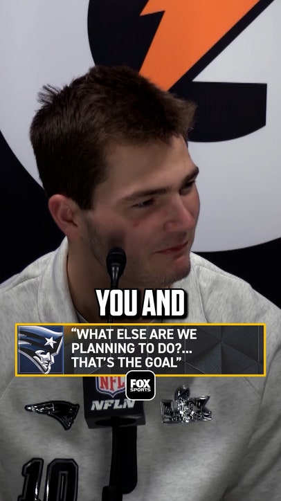 Reporter asks Drake Maye if he's 'PLANNING TO WIN' the Super Bowl 🤣