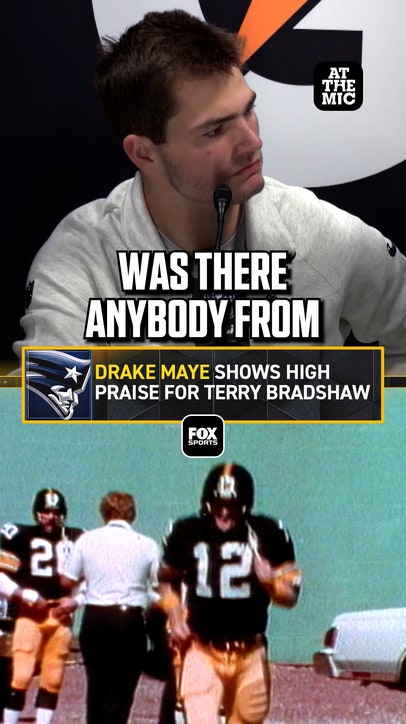 Drake Maye LOOKS UP to Terry Bradshaw 🏈 