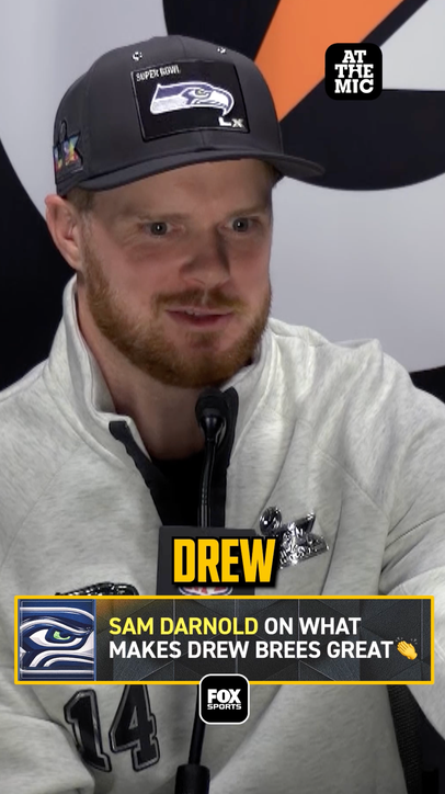 Sam Darnold shows love to Drew Brees 👏