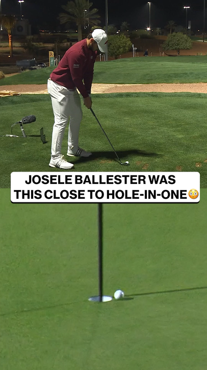 HE WAS THIS CLOSE TO A HOLE IN ONE!