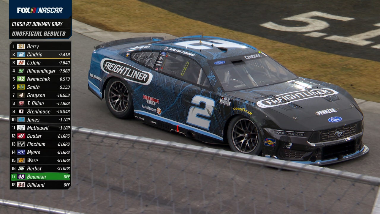 Josh Berry and Austin Cindric advance to main event at Clash at Bowman Gray  | NASCAR on FOX