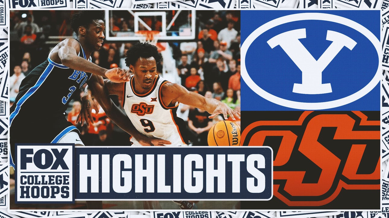 No. 16 BYU Cougars vs. Oklahoma State Cowboys Highlights | FOX College Hoops