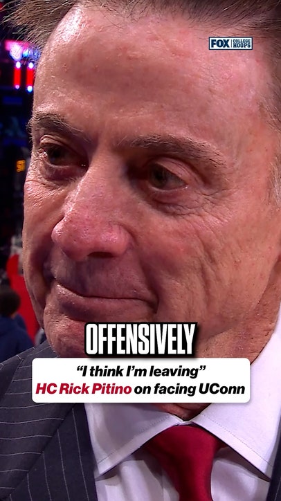 St. John's HC Rick Pitino on facing UConn 😅 