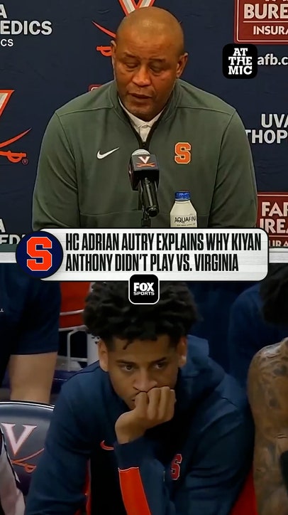 Adrian Autry said the decision to hold Kiyan Anthony out vs. Virginia was a coaching call 