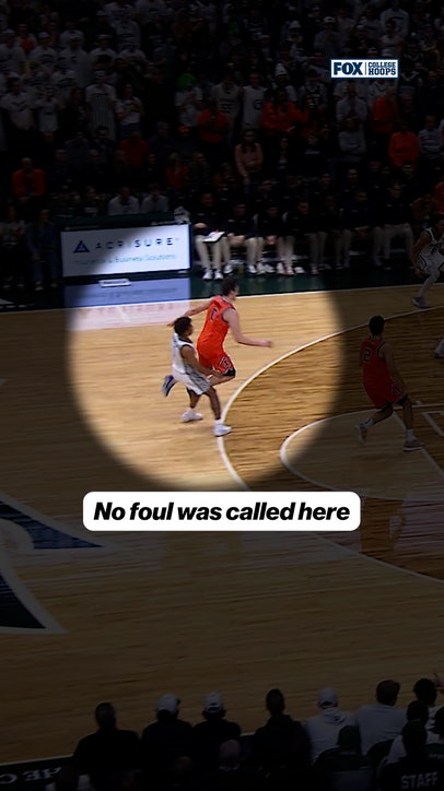 A foul was not called here after Illinois lost the appeal