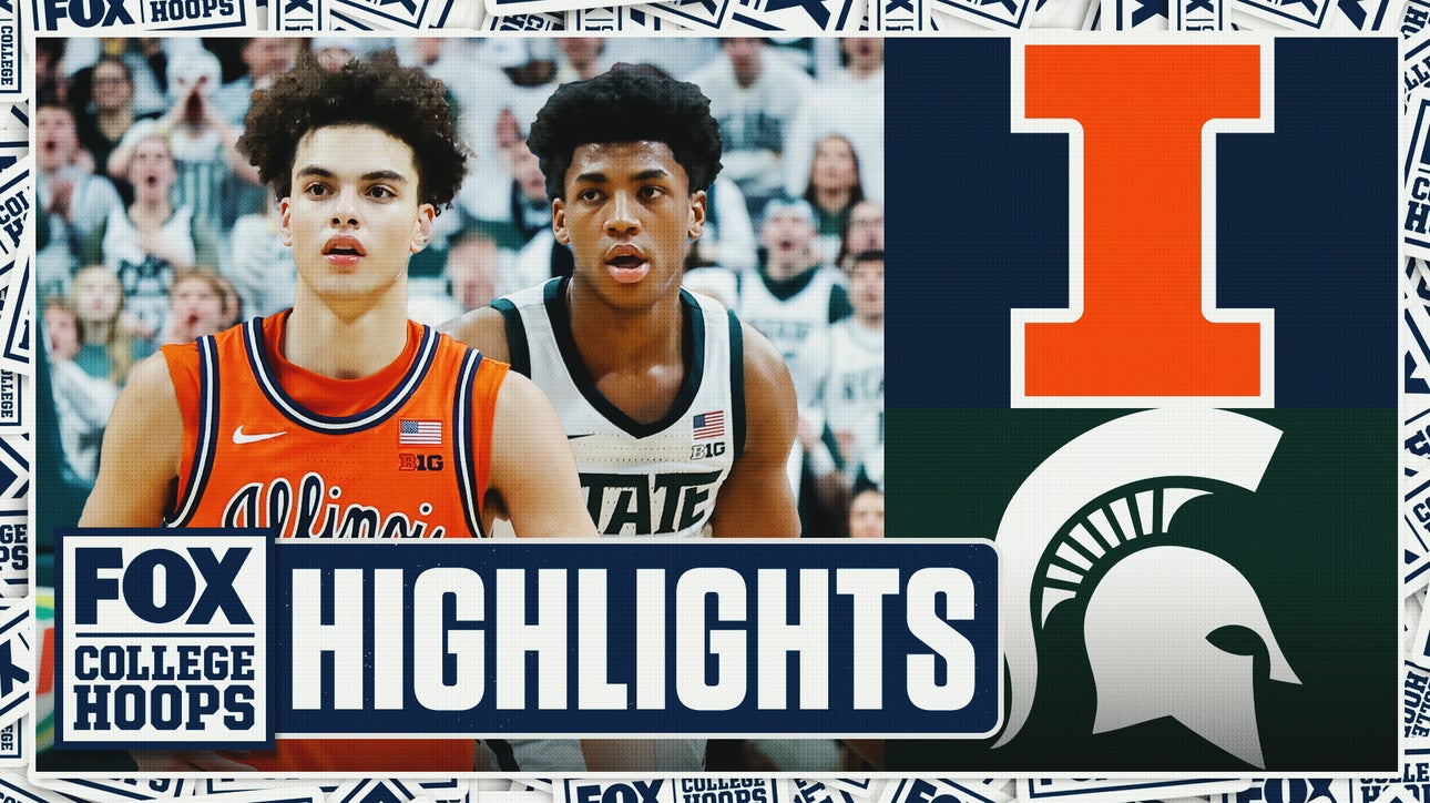 No. 5 Illinois Fighting Illini vs. No. 10 Michigan State Spartans Highlights 🏀 FOX College Hoops