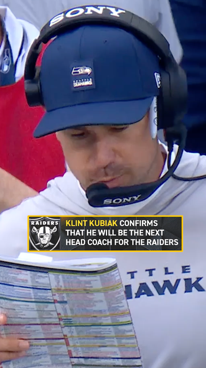 Seahawks OC Klint Kubiak is headed to Las Vegas🚨