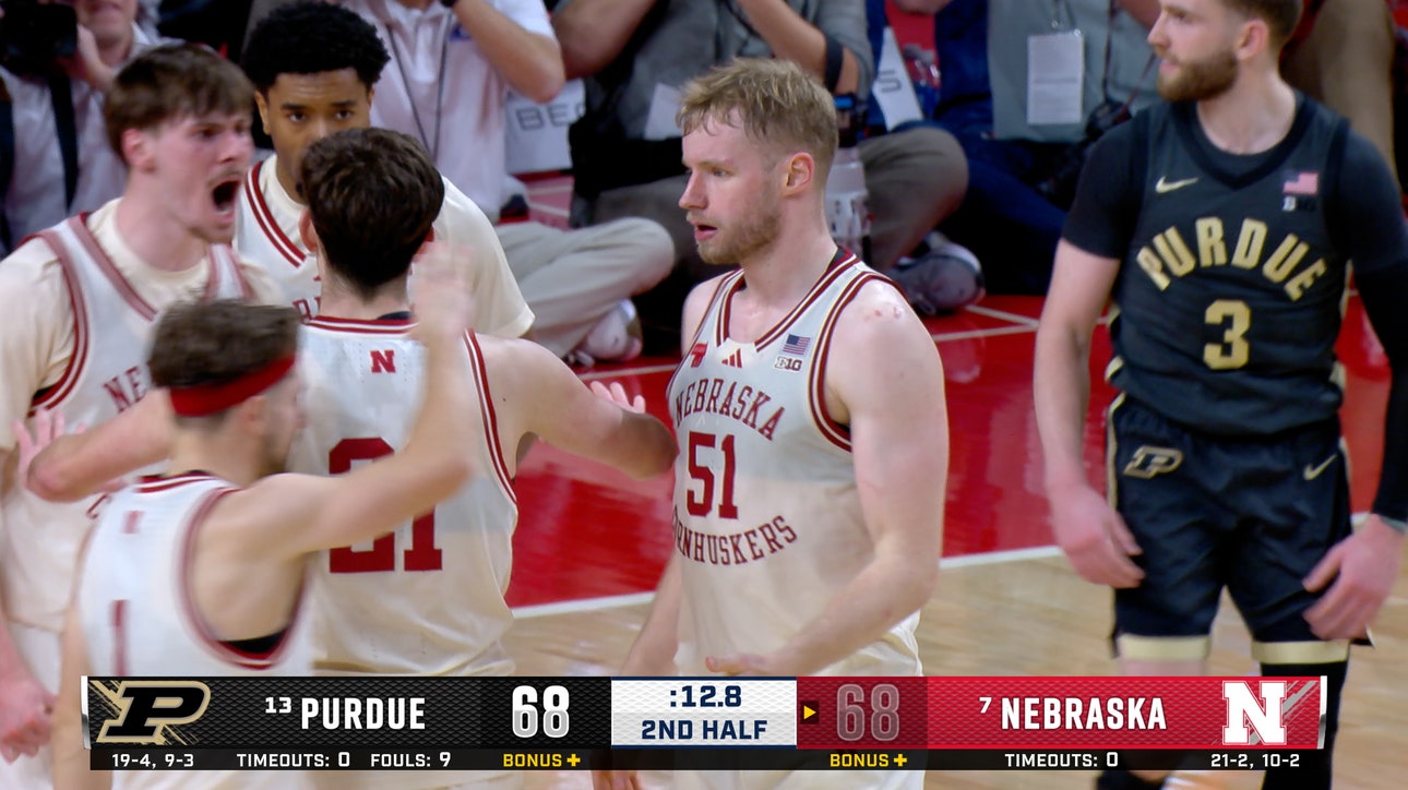 Nebraska’s Rienk Mast converts putback layup to force overtime against Purdue