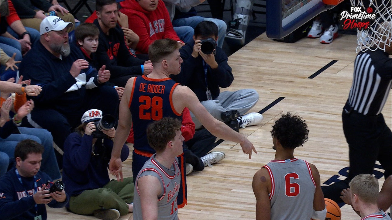 Virginia's Thijs De Ridder Slips Past Defender for Crafty And-One Finish vs. Ohio State