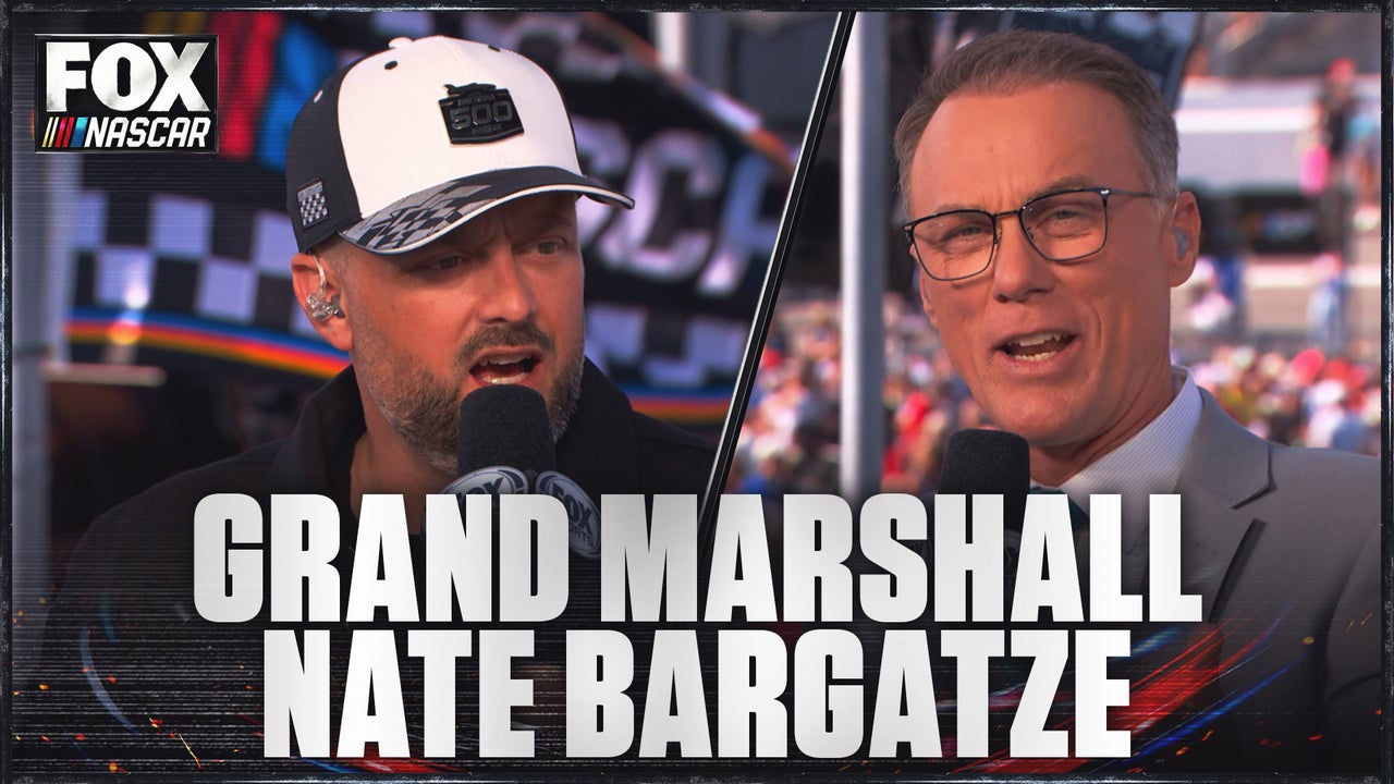 Daytona 500 Grand Marshal Nate Bargatze joins Kevin Harvick and 'Raceday' crew