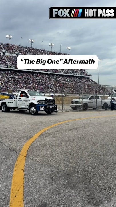 A closer look at some of the damage after The Big One at Daytona