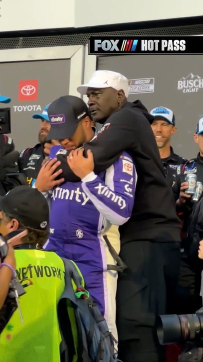 Bubba Wallace Gets Some Words of encouragement from MJ 🙌