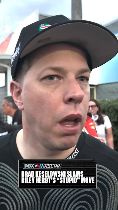 Brad Keselowski was NOT happy with Riley Herbst after the final lap of the Daytona 500