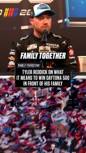 Tyler Reddick was emotional after celebrating his win with his family π₯Ή