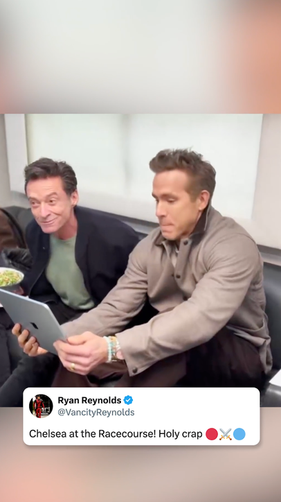 Ryan Reynolds reacts to finding out his club Wrexham will host Premier League side Chelsea at home in the FA Cup Round of 16