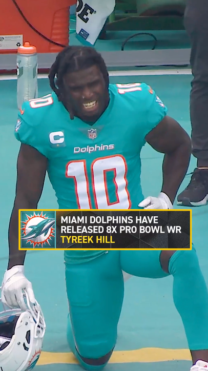 Tyreek Hill was let go by the Dolphins. Where will he land next?