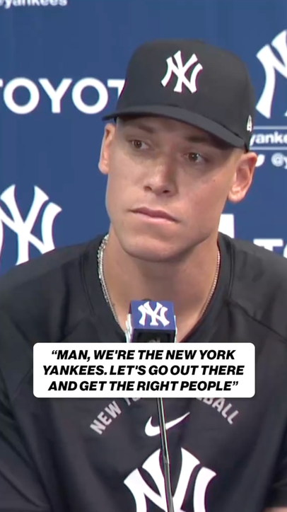 Aaron Judge on how tough the offseason was while watching other teams improve their rosters