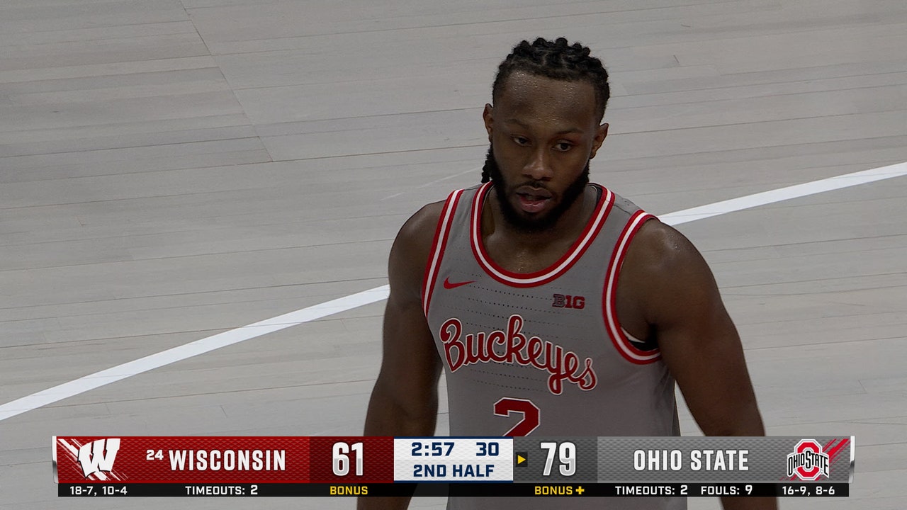 Bruce Thornton surpasses 2,000 career points, extends Ohio State's lead in upset bid vs. Wisconsin