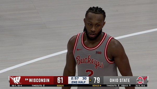 Bruce Thornton surpasses 2,000 career points, extends Ohio State's lead in upset bid vs. Wisconsin
