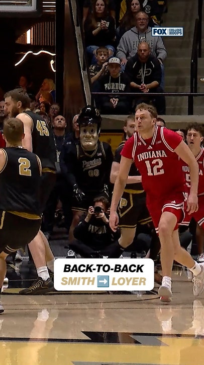 Braden Smith and Fletcher Loyer went back to back 🎵💪