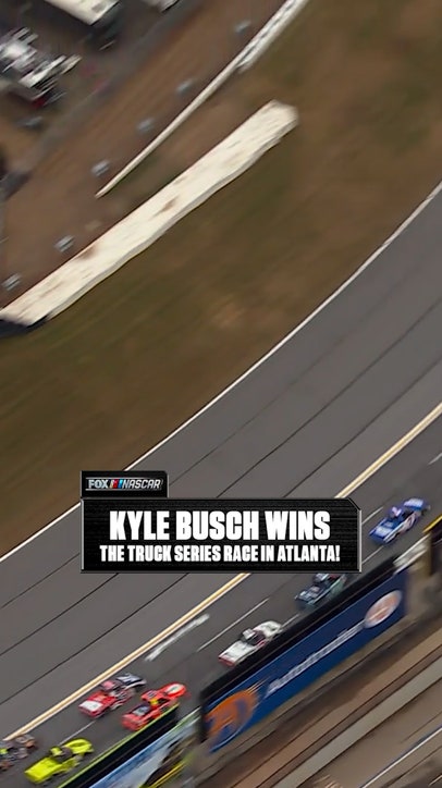 Kyle Busch wins with 'wingman' Carson Hocevar right behind him in Atlanta. What a race.