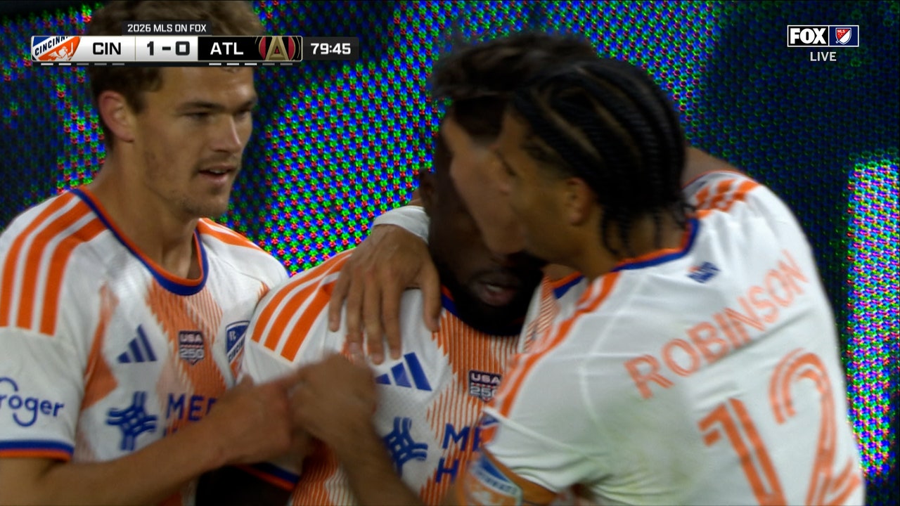 Kévin Denkey scores in the 80' to give Cincinnati a 1–0 lead over Atlanta