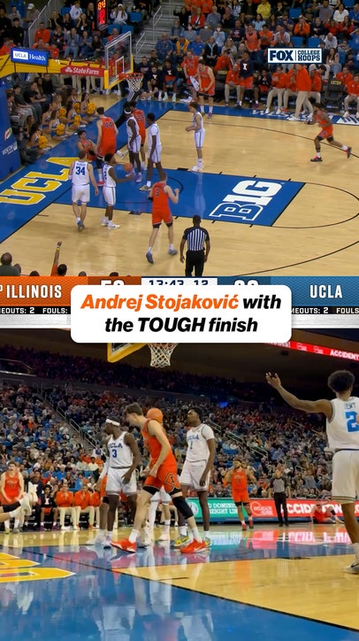 Andrej Stojaković was getting to the hoop no matter what 😤