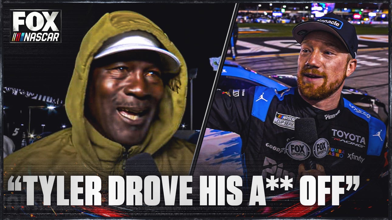 Michael Jordan reacts to Tyler Reddick winning the Autotrader 400: 'Tyler Drove His A** Off'