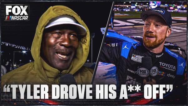 Michael Jordan reacts to Tyler Reddick winning the Autotrader 400: 'Tyler Drove His A** Off'