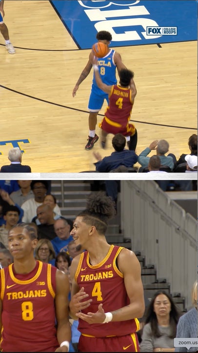 Eric Freeny took a shot by Chad Baker-Mazara 😳