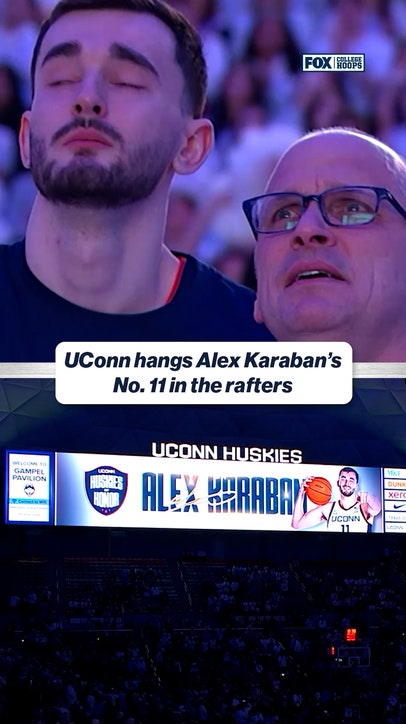 Dan Hurley and Alex Karaban get emotional on Senior Day 💙