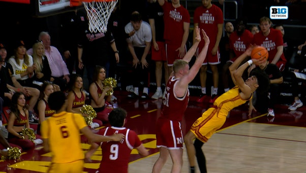 USC’s Chad Baker-Mazara finishes falling-away layup vs. Nebraska