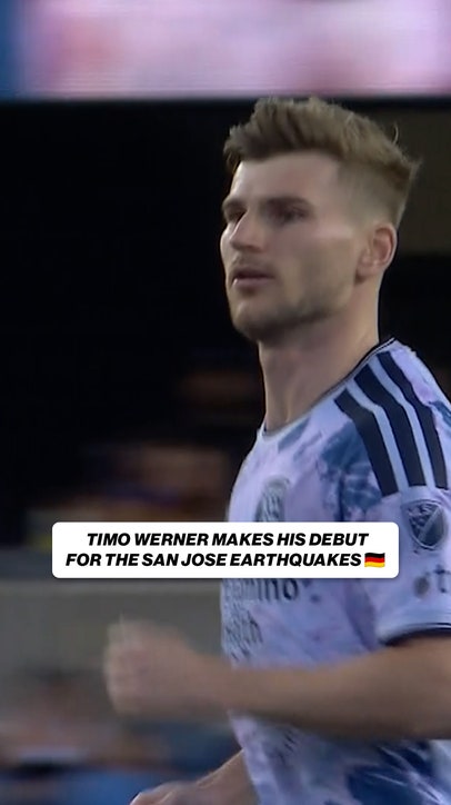 German forward Timo Werner makes his MLS debut with the earthquakes 🙌