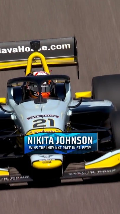 Florida’s own Nikita Johnson WINS the opening INDY NXT race of 2026 in St. Pete! 