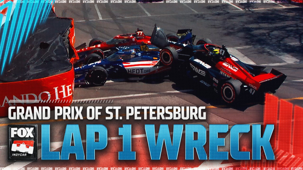 Santino Ferrucci, Sting Ray Rob & Mick Schumacher WRECK on Lap 1 at Grand Prix of St. Petersburg 😮