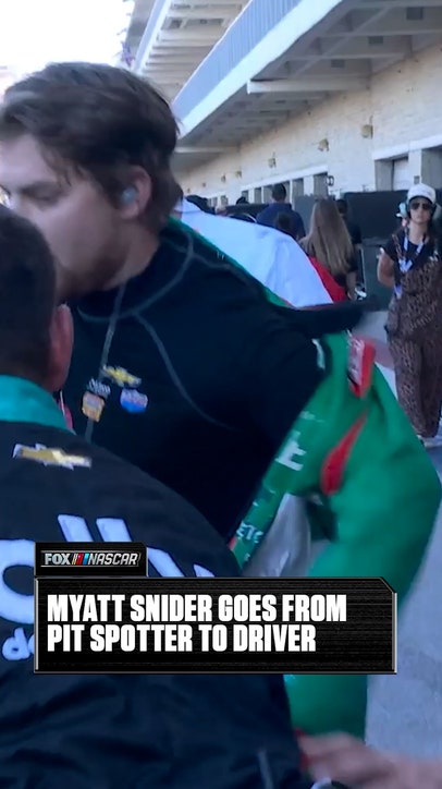 Pit Spotter to Diver... Myatt Snider in a Unique situation at COTA 👀