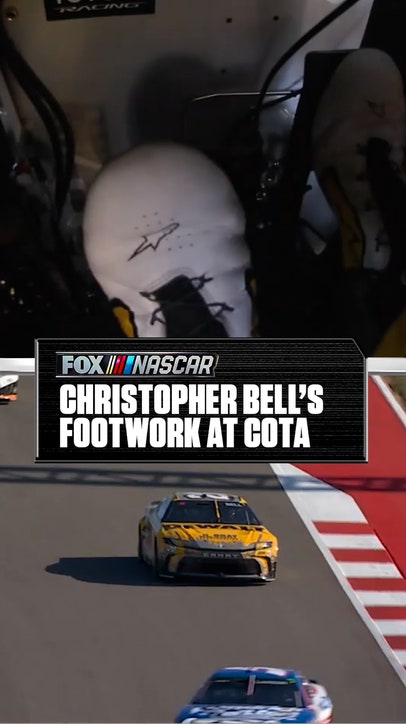 Christopher Bell's footwork at COTA 👀