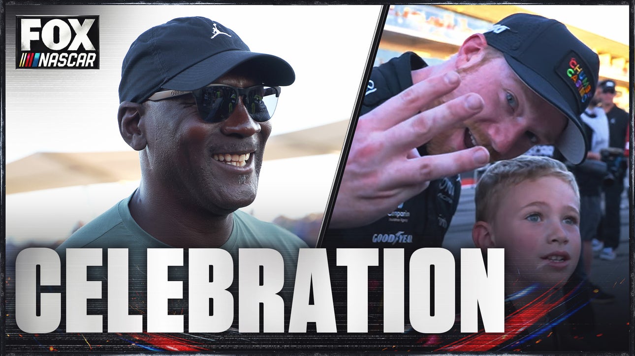 FULL CELEBRATION: Tyler Reddick celebrates becoming FIRST Driver to win FIRST 3 races to open season