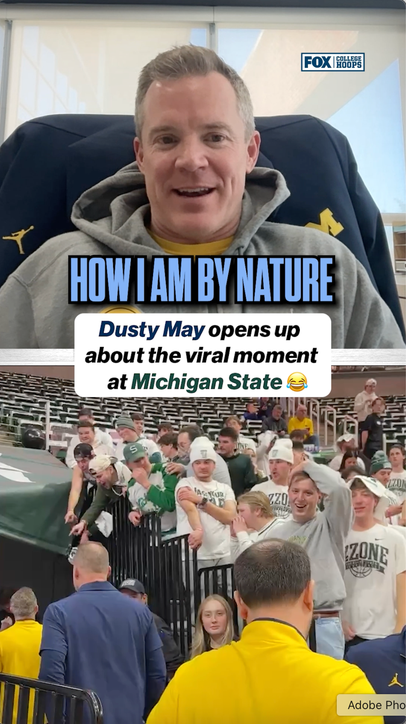 Dusty May joined The Herd & admitted he enjoyed the viral moment at Michigan State 😅