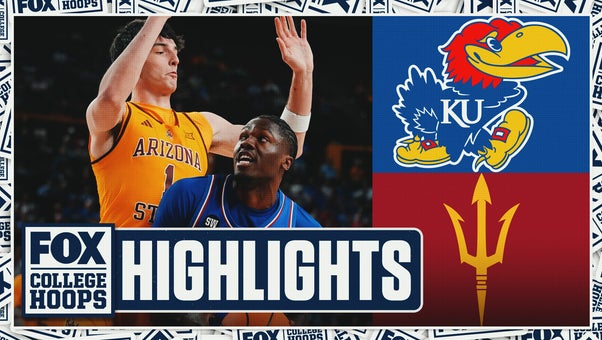 No. 14 Kansas Jayhawks vs. Arizona State Sun Devils Highlights 🏀 FOX College Hoops
