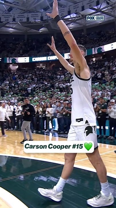 Carson Cooper is honored on Senior Night 💚