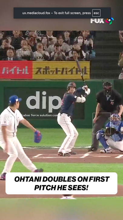 OHTANI'S FIRST AT BAT IN 2026 WBC
