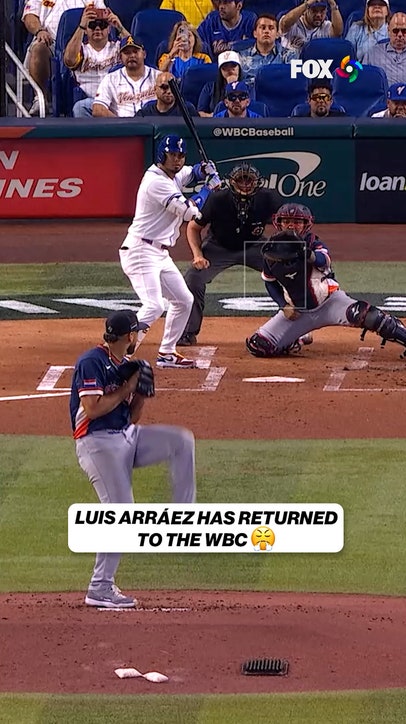 Luis Arráez gets Venezuela on the board 🇻🇪 